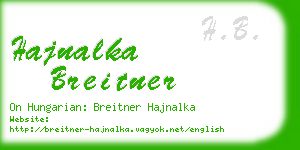 hajnalka breitner business card